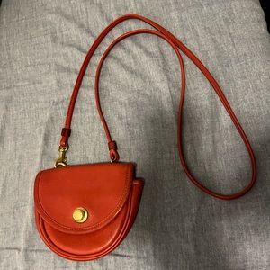 Red Coach mini bag